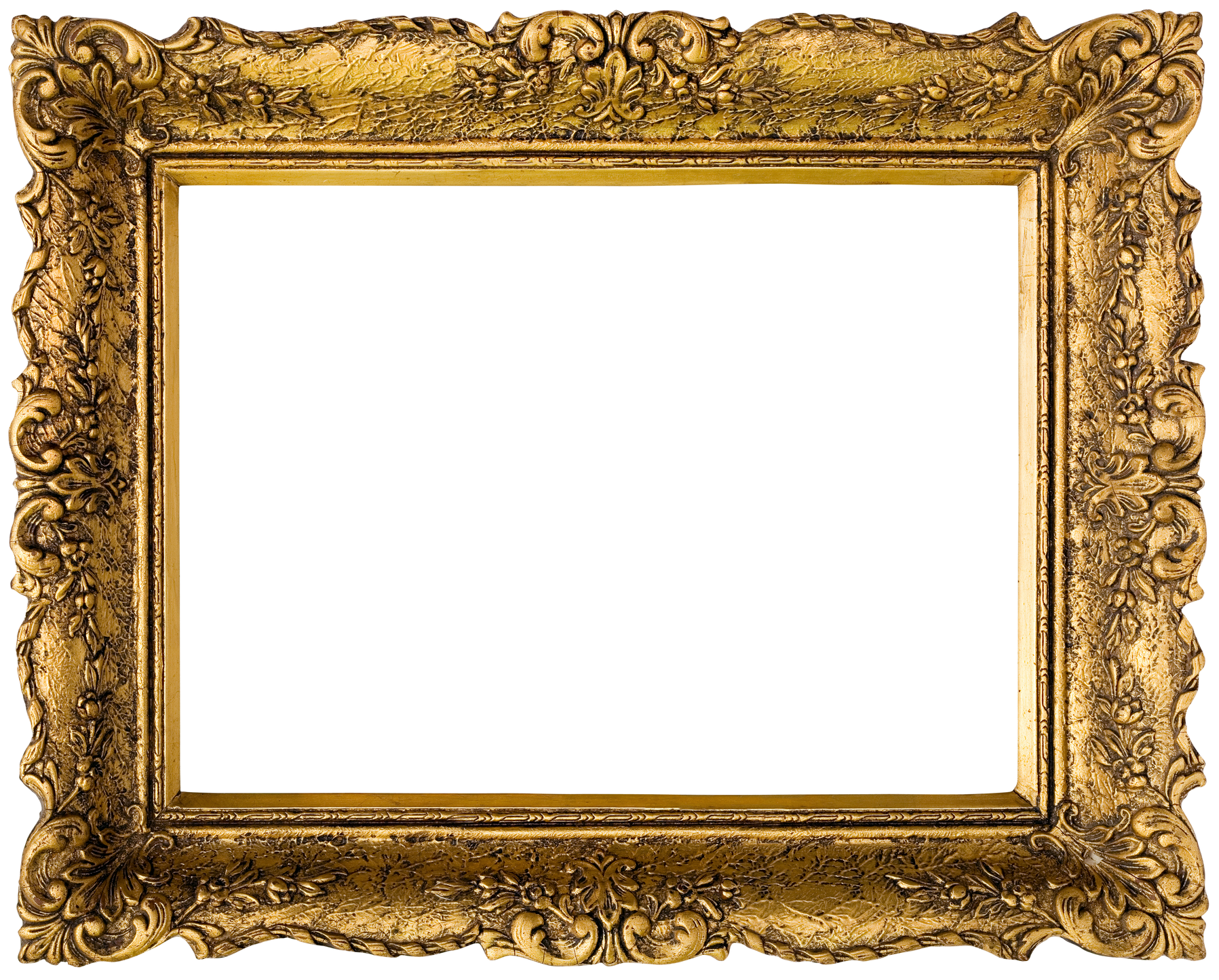 Golden Picture Frame Cutout